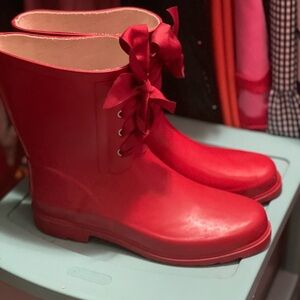 Red Women's Rain Boots